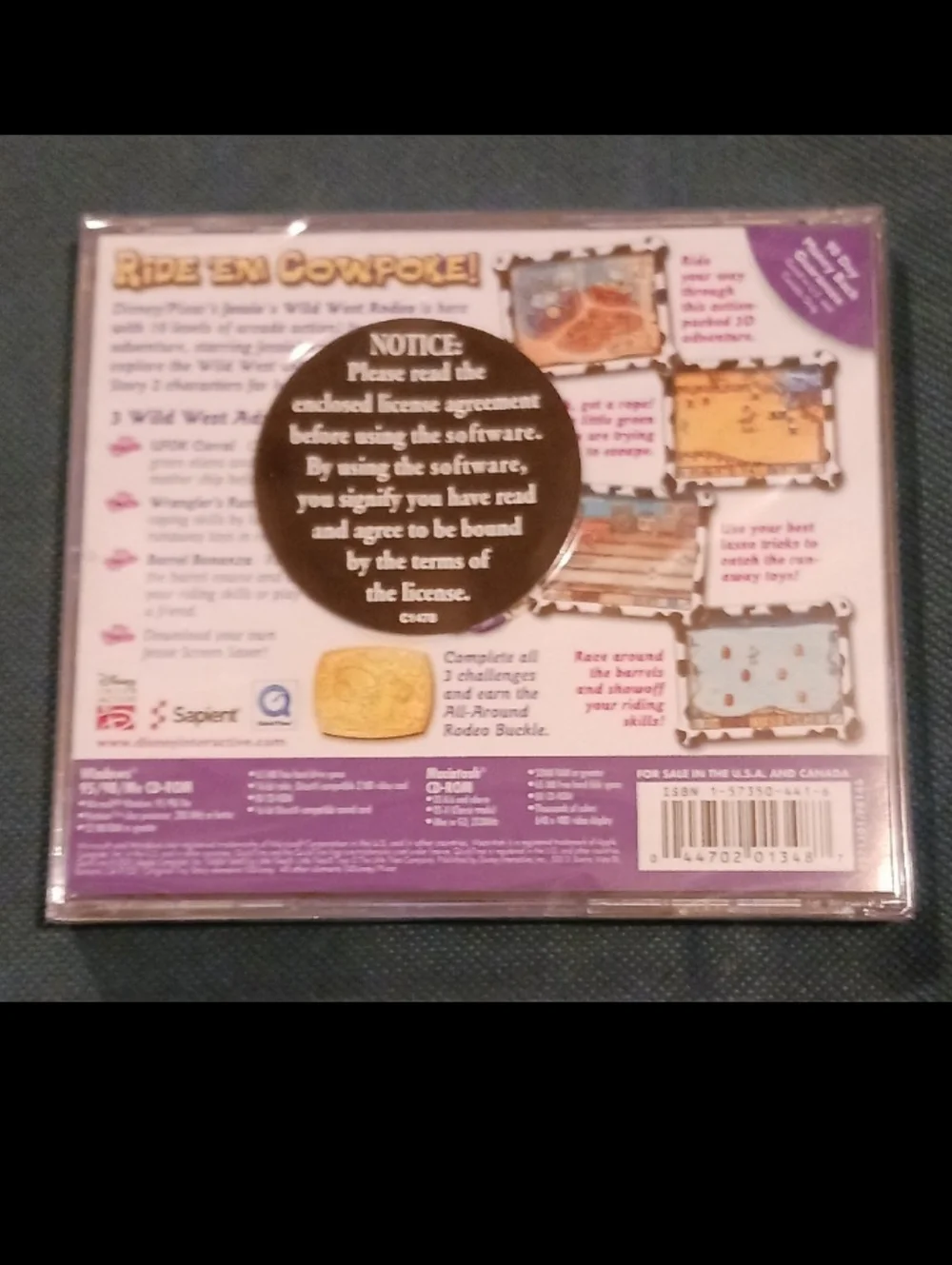 (Brand New) Jessie's Wild West Rodeo Disney creativity pc program